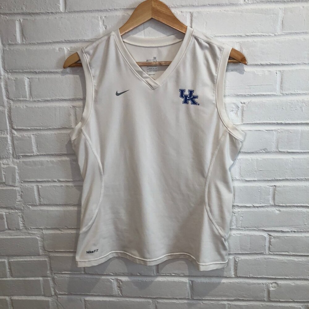 Nike Team Kentucky Wildcats Golf Tennis White Tank Top Women's Medium